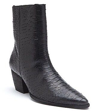 Matisse Caty Snake Embossed Leather Western Inspired Booties - 11 | Dillard's