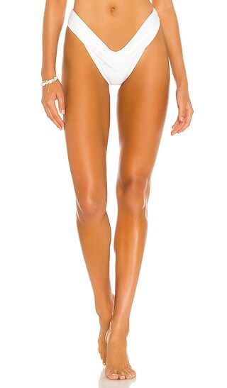 Jasmin Bikini Bottom in White | Revolve Clothing (Global)