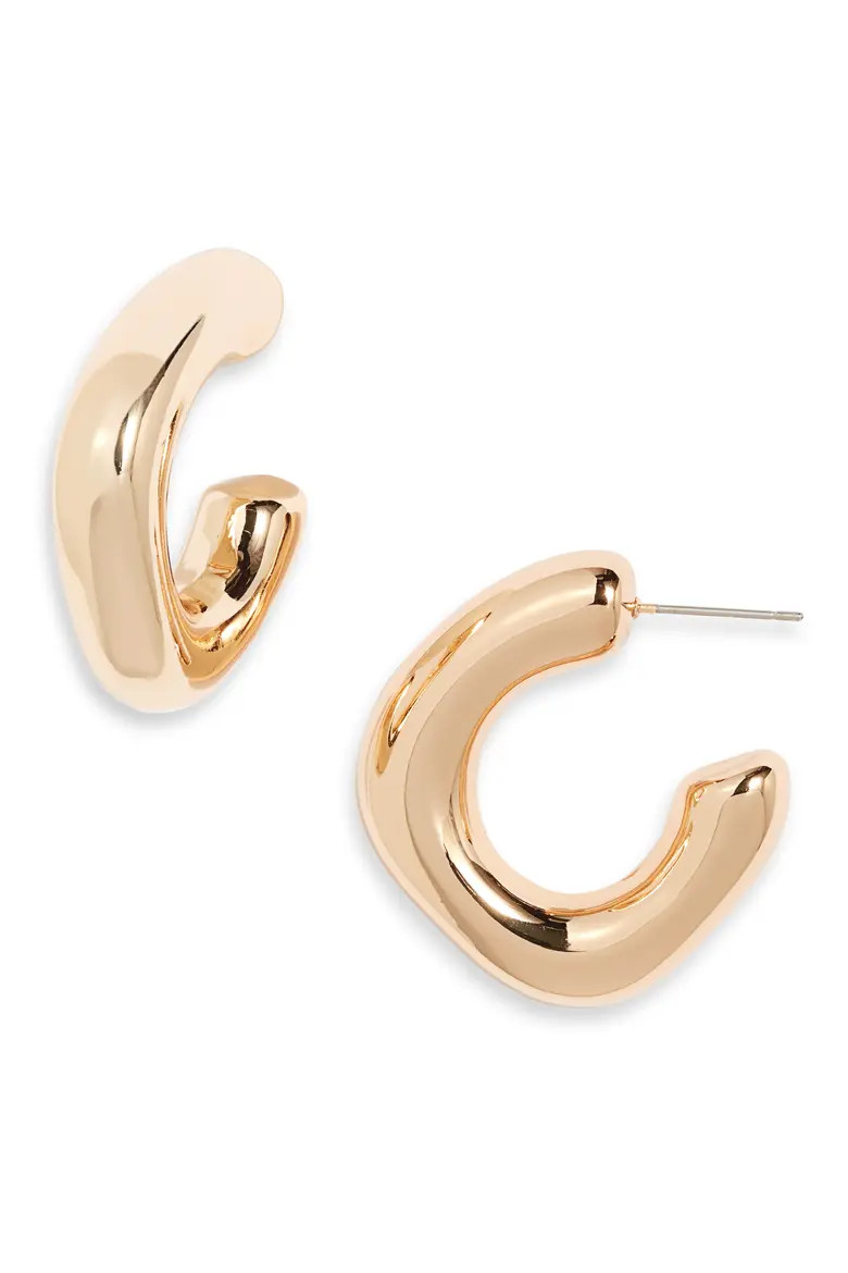 Puffy Square Hoop Earrings | Nordstrom | Nordstrom