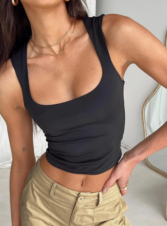 Zoe Top Black | Princess Polly US