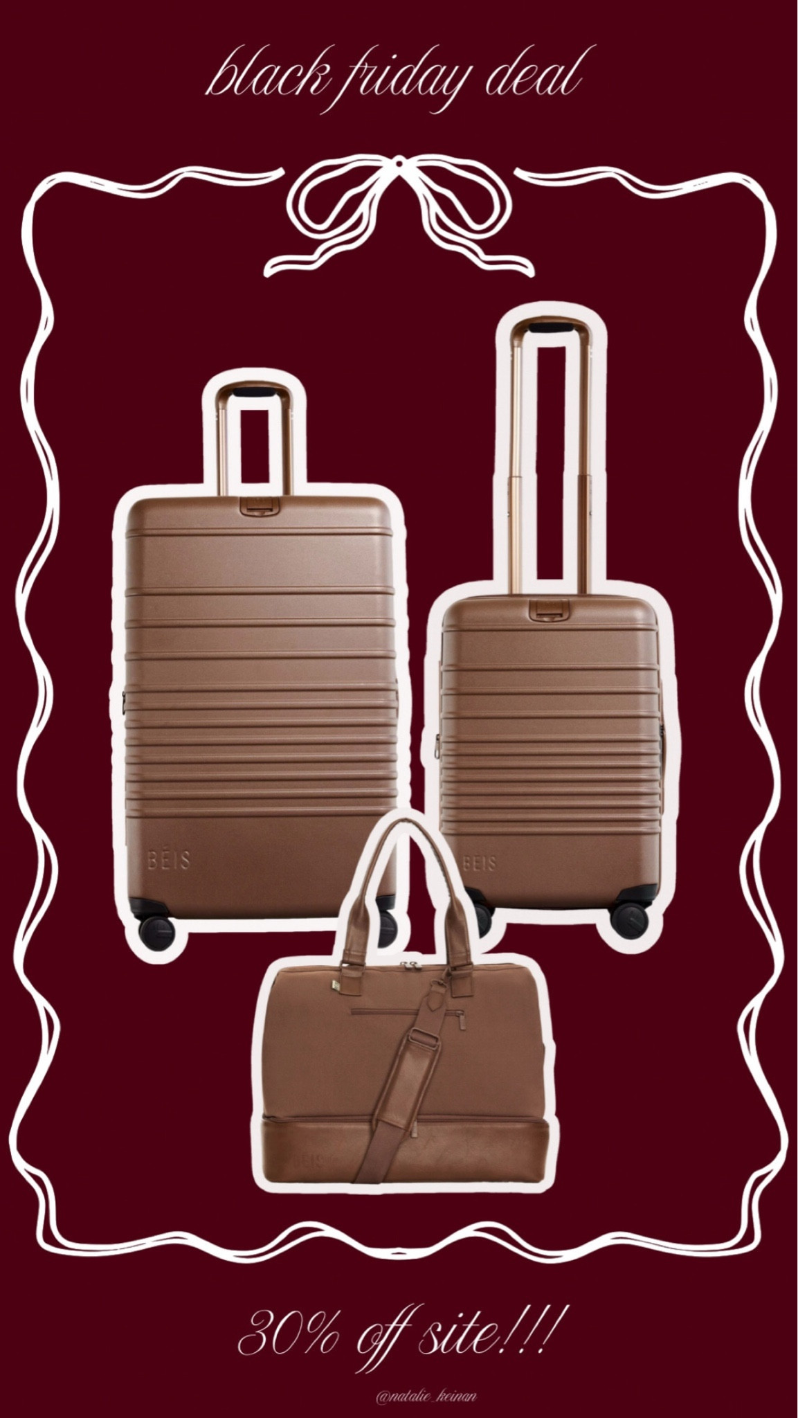 30% off of BEIS luggage!!!! Site wide sale!!!!



#LTKSaleAlert #LTKTravel #LTKCyberWeek