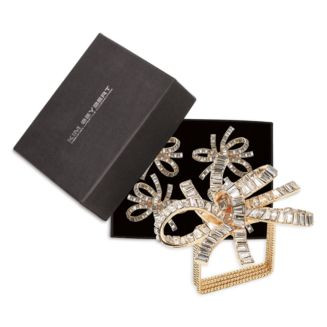 Jeweled Bow Napkin Ring in Gold & Crystal, Set of 4 in a Gift Box | Bloomingdale's (US)