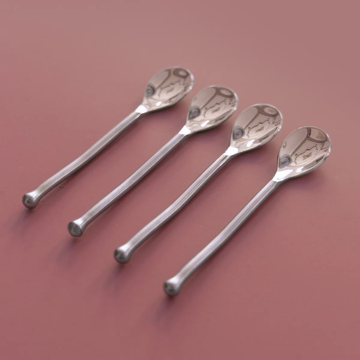 Exotique Platinum Mini Spoon (Set of 4) | Wayfair North America
