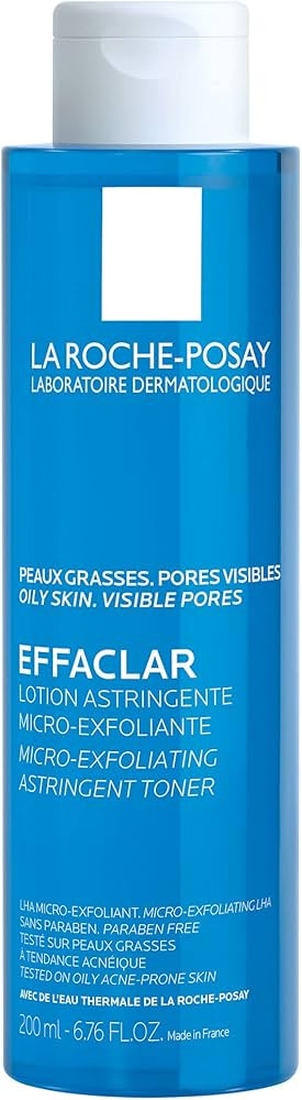 La Roche-Posay Effaclar Astringent Face Toner for Oily Skin, with Exfoliating LHAs to Minimize Ap... | Amazon (US)