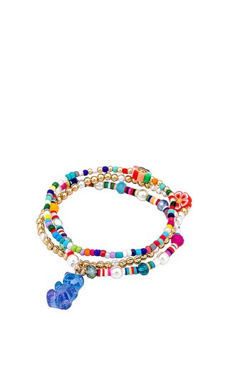 Beaded Gummy Bear Bracelet in Multi | Revolve Clothing (Global)
