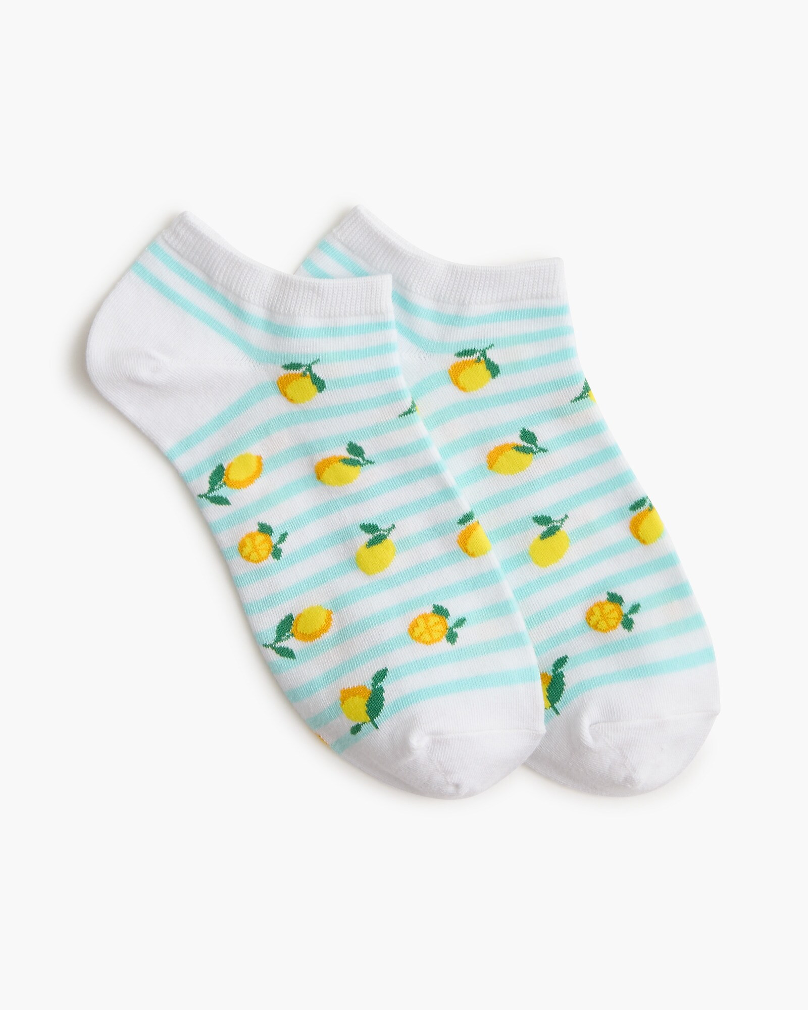 Striped lemon ankle socks | J.Crew Factory