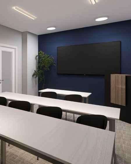 Meeting of Minds: A sleek, modern conference room where ideas come to life. #ModernWorkspace #ConferenceRoomDesign #TeamCollaboration #OfficeStyle #CorporateInteriors

#LTKhome #LTKstyletip
