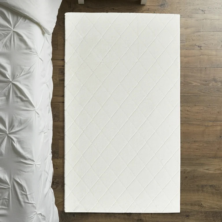 Better Homes & Gardens, 30"x46" Ivory Diamond Rabbit Faux Fur Accent Rug | Walmart (US)