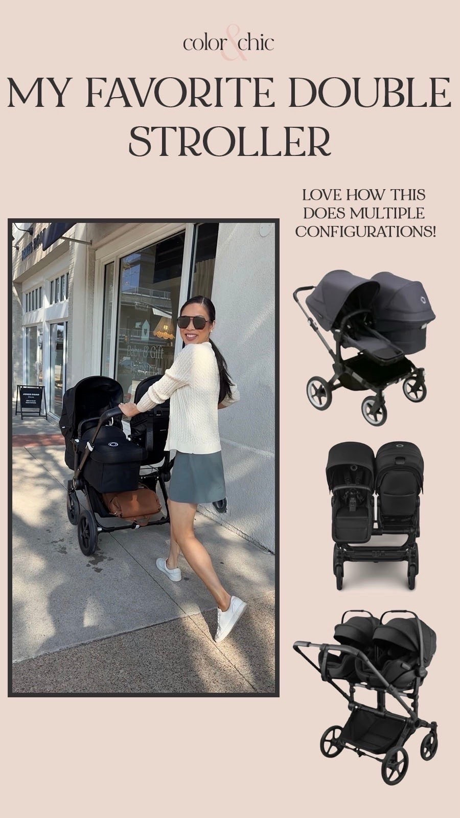 My favorite double stroller that can do multiple configurations! Bassinet, car seat, toddler seat, and more!

#LTKKids #LTKBaby #LTKmomlife