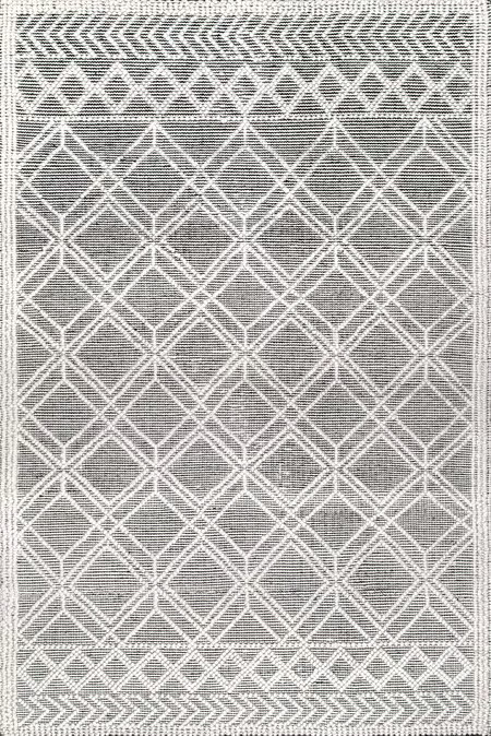 Gray Argyle Trellis Area Rug | Rugs USA