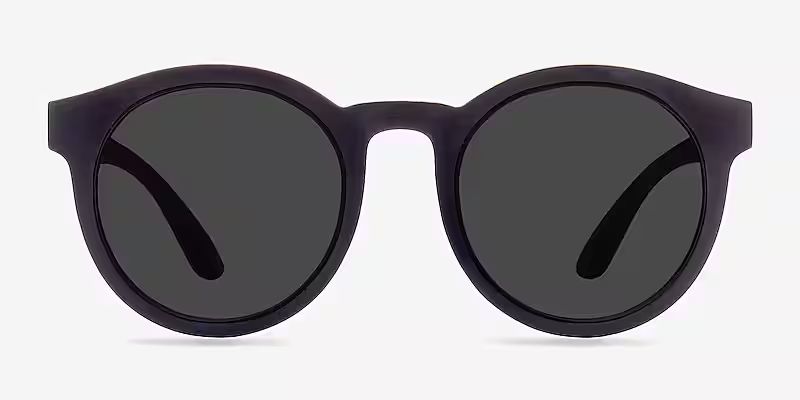 Oasis - Round Matte Coffee Frame Prescription Sunglasses | Eyebuydirect | EyeBuyDirect.com