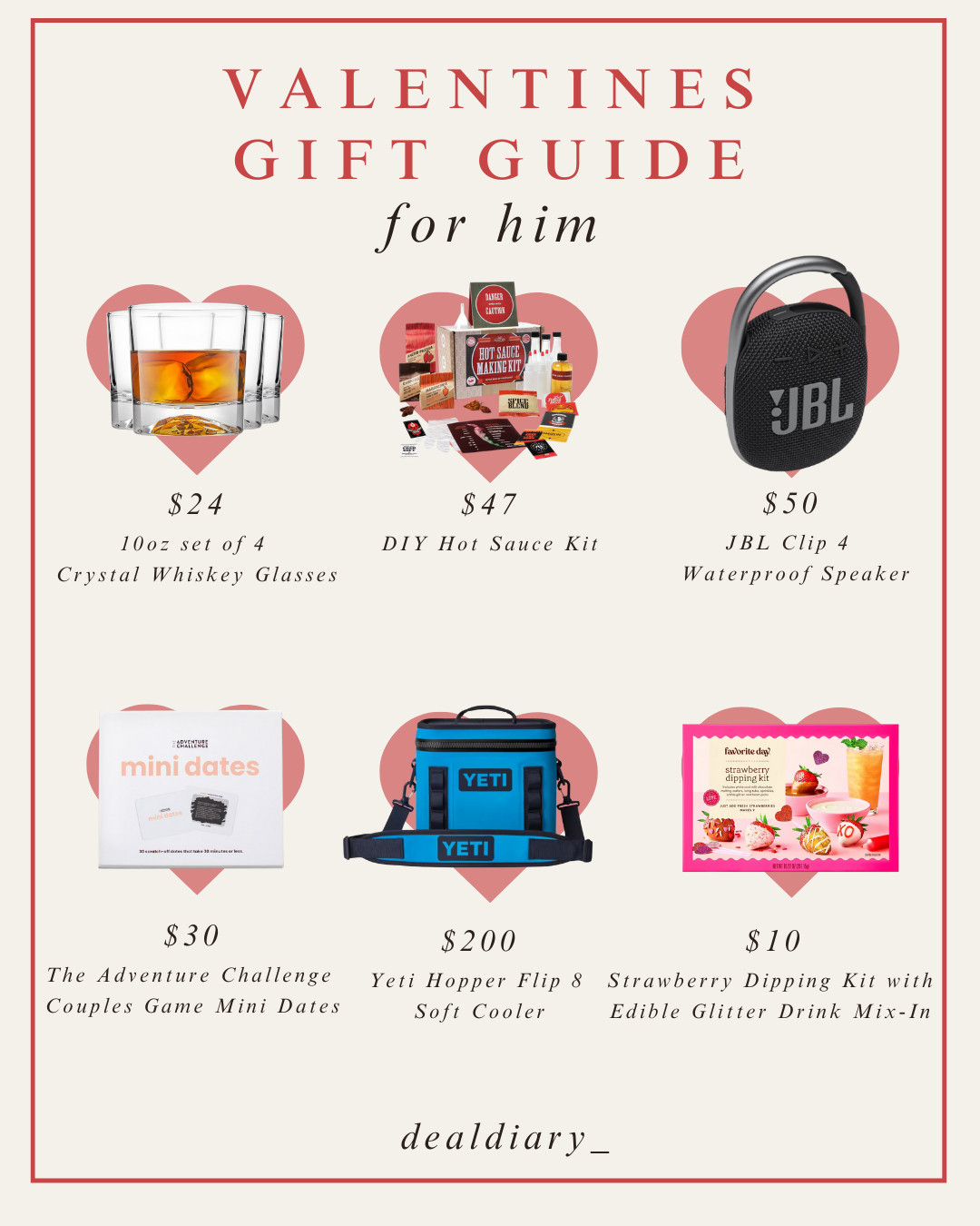 Valentines Gift Guide ideas for him! #valentinesday #valentines #giftguide #forhim #love #gifts  

 #LTKGiftGuide #LTKFindsUnder100 #LTKMens