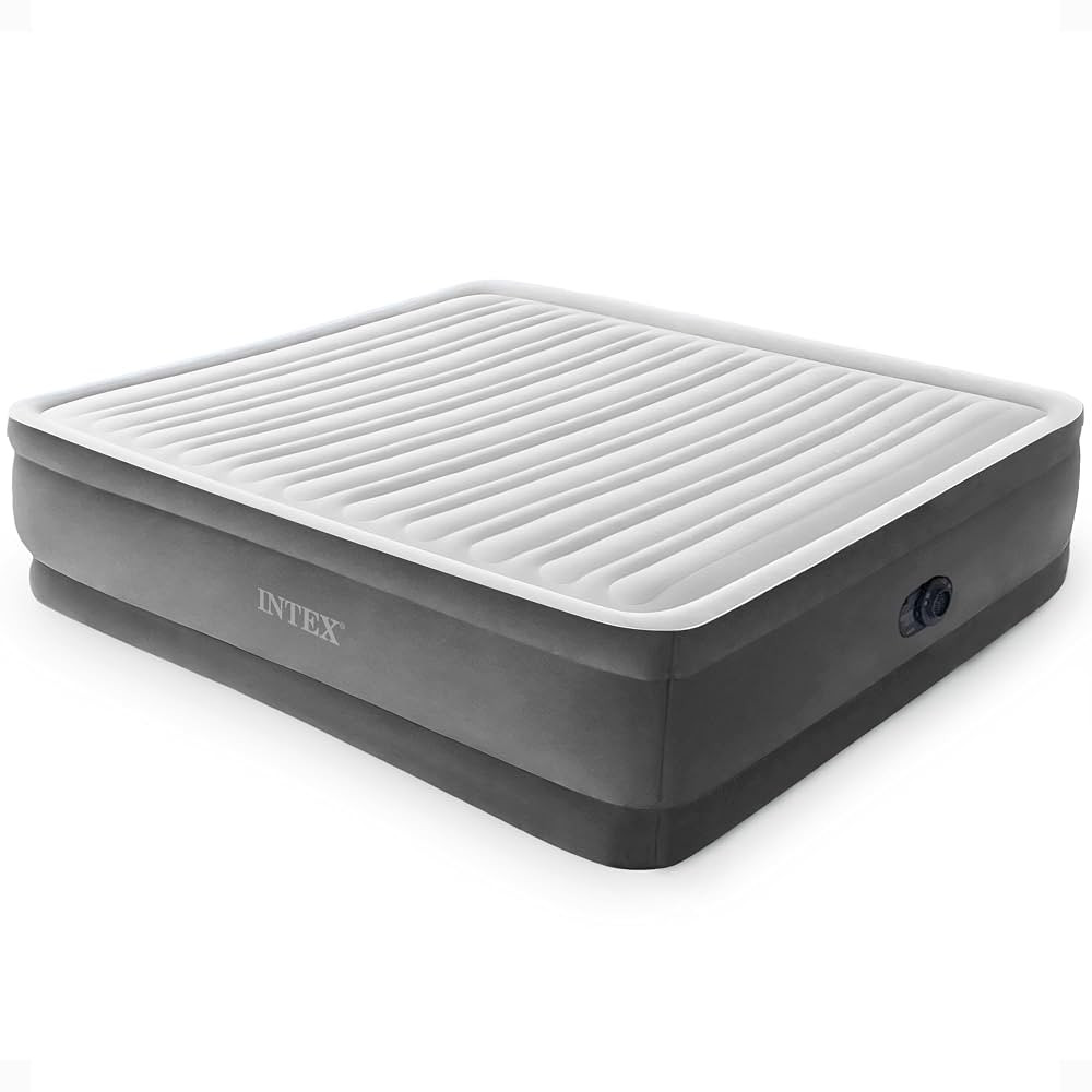 Intex Comfort Dura-Beam Airbed Internal Electric Pump Bed Height Elevated (2020 Model) | Amazon (US)