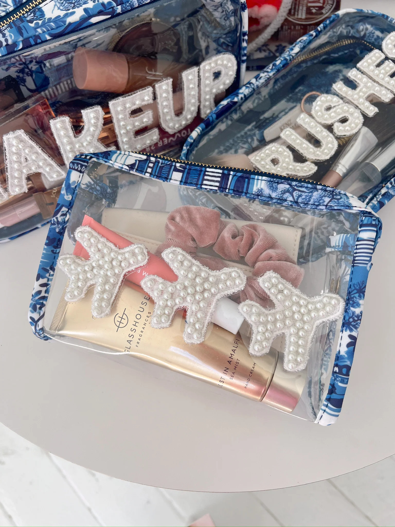 Airplanes Clear Snap Pouch | KenzKustomz