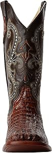 Ferrini Men's Print Crocodile S-Toe Western Boot | Amazon (US)