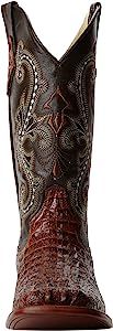 Ferrini Men's Print Crocodile S-Toe Western Boot | Amazon (US)
