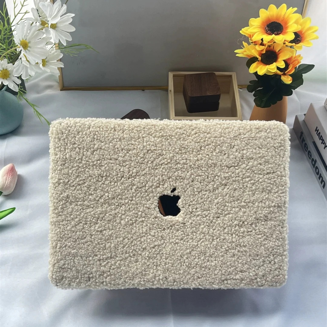 Fluffy Case Teddy Bear MacBook Pro Air 13 M1 M2 M3 13.5 14 15 16 Inch Case Protective Touch Bar R... | Etsy (US)