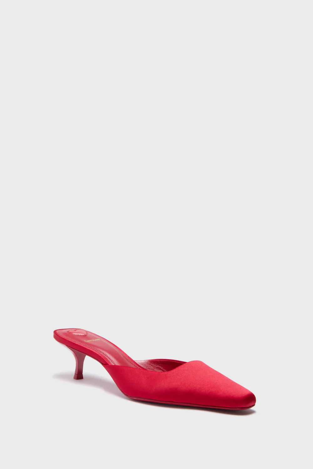 Cherry Satin Amal Mules | Tuckernuck (US)