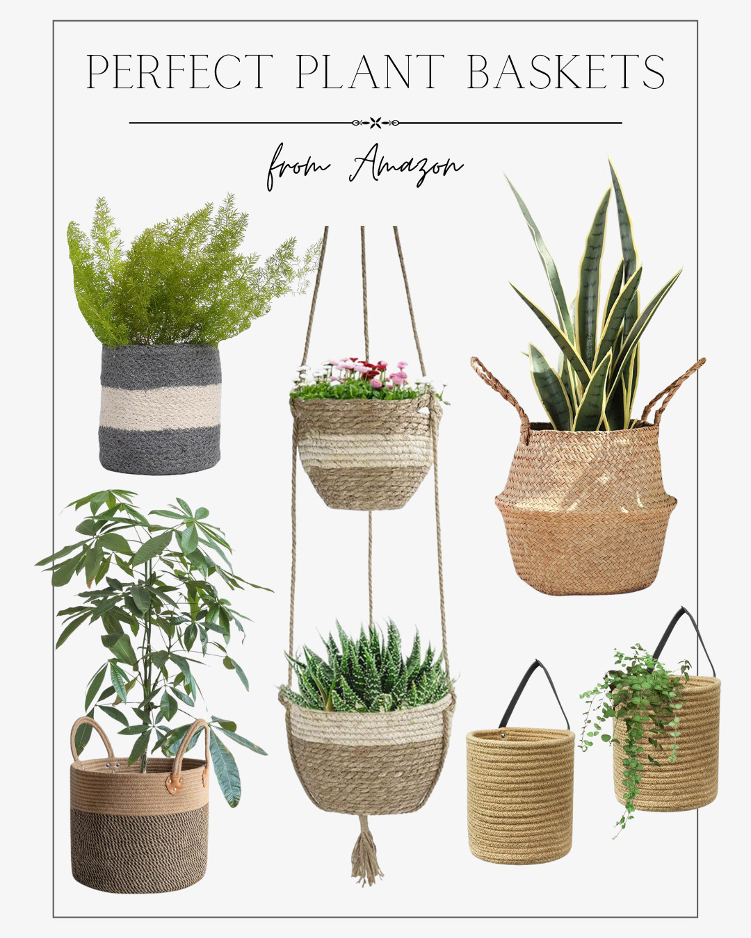 10 Perfect Plant Baskets from Amazon 

 #LTKGiftGuide #LTKHome #LTKFindsUnder50