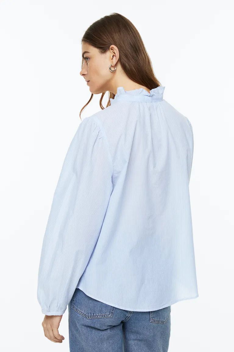 Ruffle-trimmed Blouse | H&M (US)