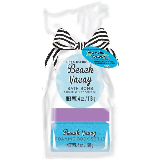 Onyx Bathhouse Beach Vacay Bath Bomb and Body Scrub Home Spa Gift Set, Daiquiri Scented - Walmart... | Walmart (US)