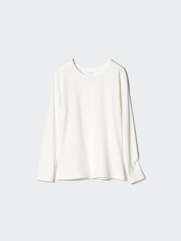 HEATTECH Extra Warm Cotton Crew Neck T-Shirt | UNIQLO (UK)