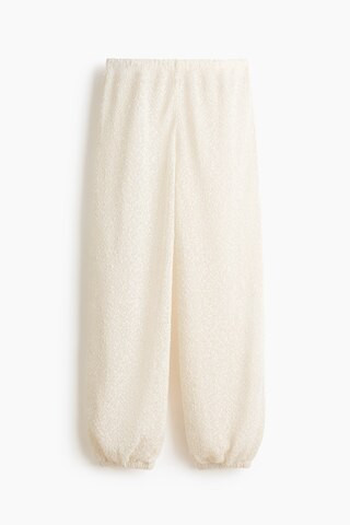 Women's Cream Glittery Knit Pants | H&M US | H&M (US + CA)