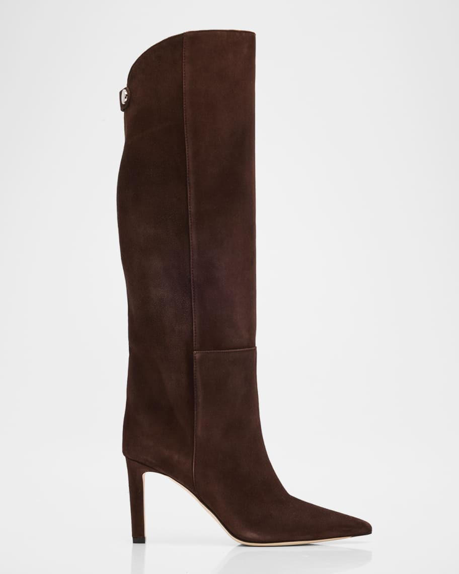 Alizze 85 Suede Knee-High Boots | Neiman Marcus