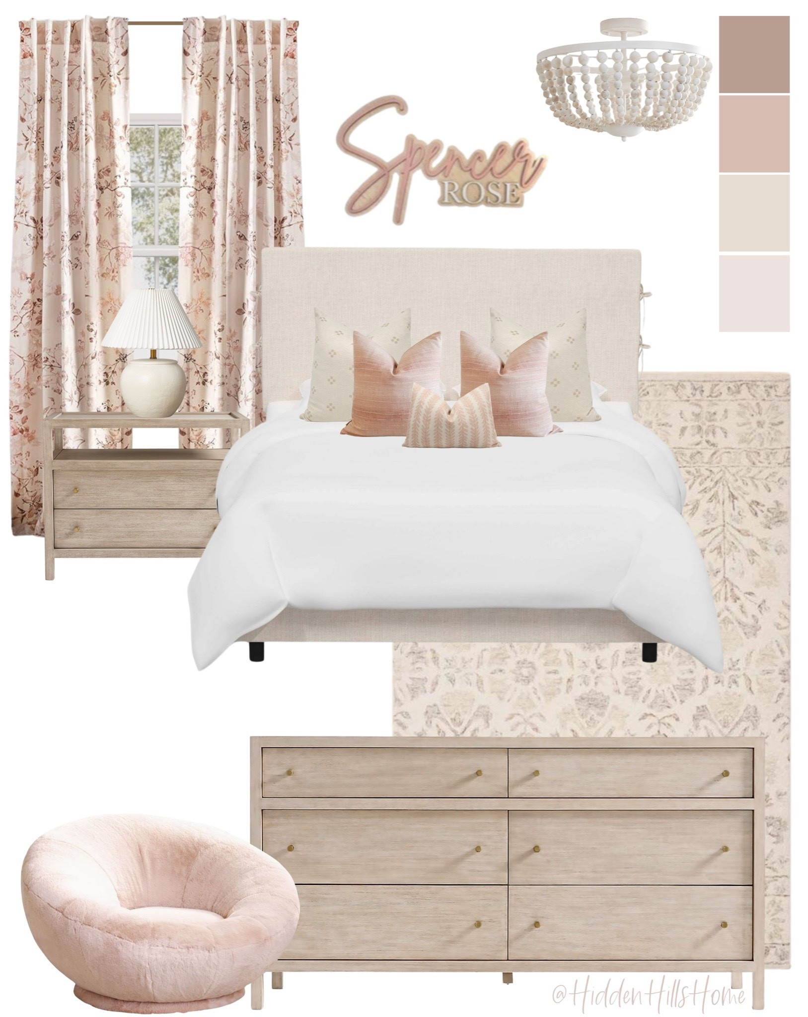 Girls bedroom decor, cute girls room decor mood board, Tween girls bedroom, teen girls room design, blush pink and cream girls bedroom ideas #girlsroom

#LTKHome #LTKSaleAlert #LTKKids