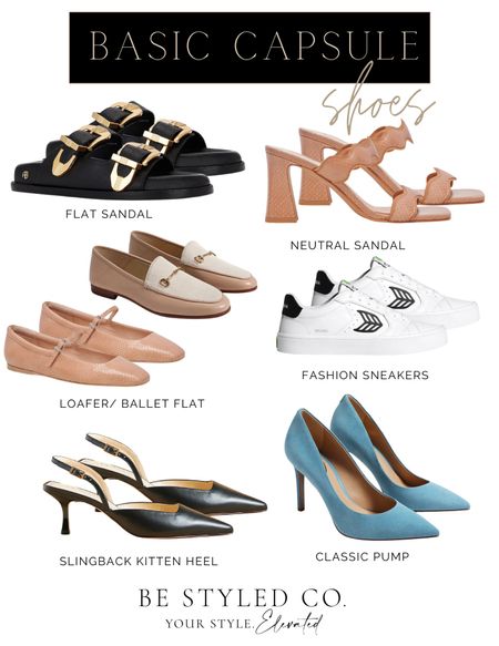 Spring shoes - capsule wardrobe - sandals/ loafers / ballet flats / heels / fashion sneakers #LTKSpringSale

#LTKGiftGuide #LTKshoecrush