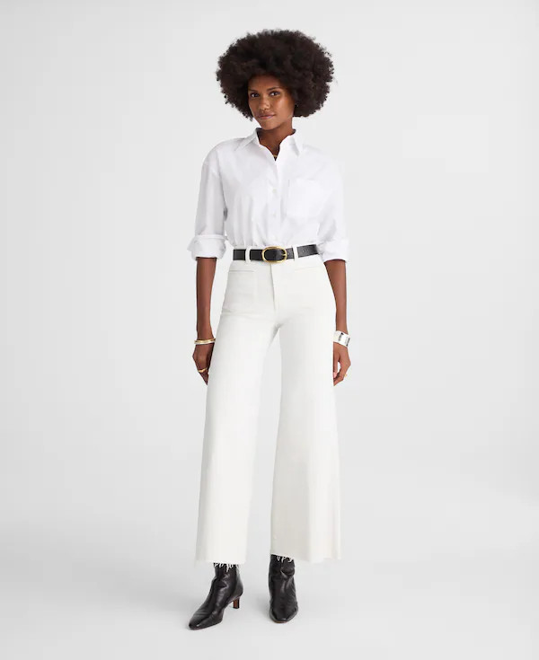 Flared Wide-Leg Crop Jeans | Madewell