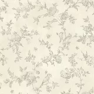Chesapeake French Nightingale Cream Toile Paper Strippable Roll Wallpaper (Covers 56.4 sq. ft.) C... | The Home Depot