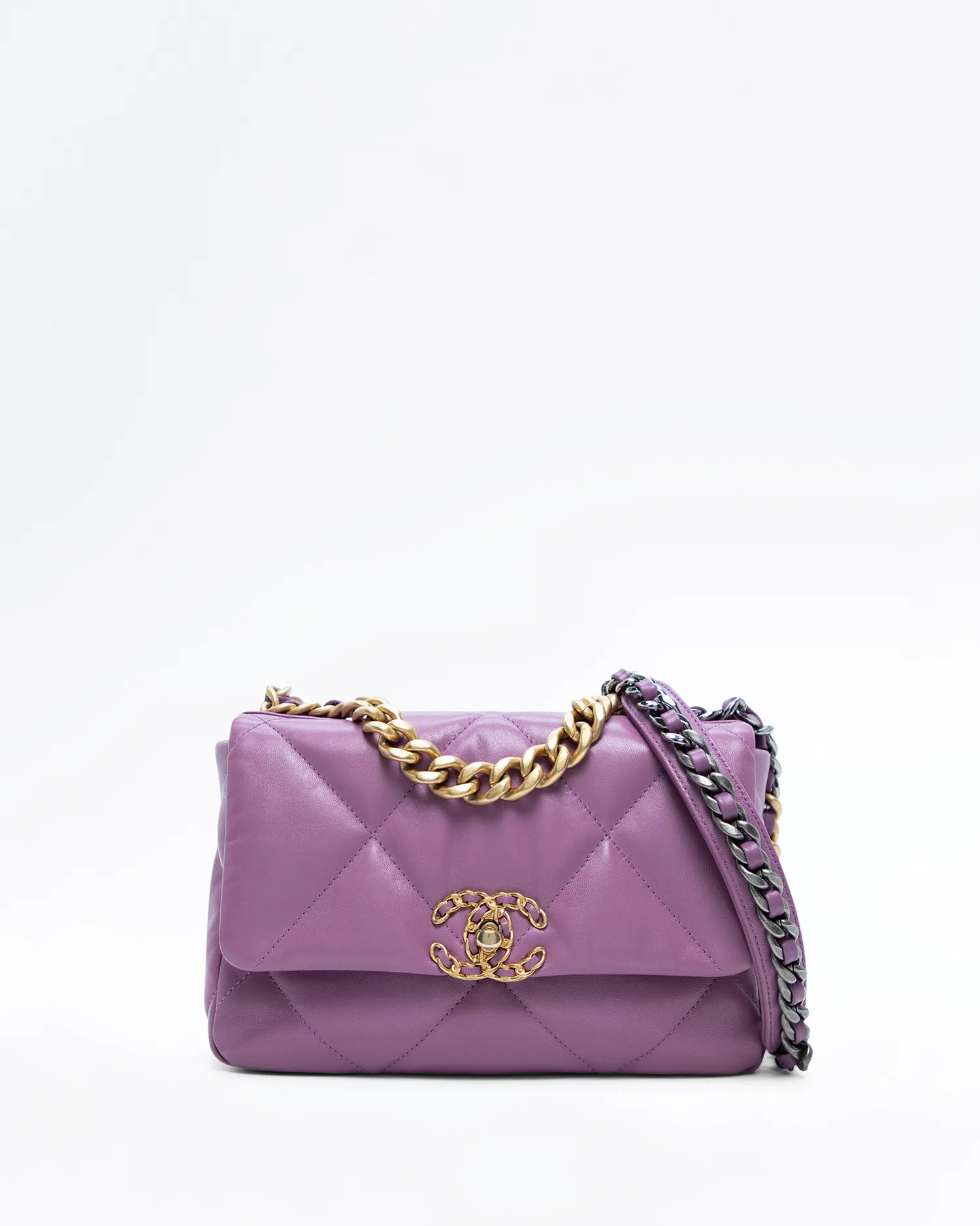 Lambskin Chanel 19 Flap Bag | Vivrelle