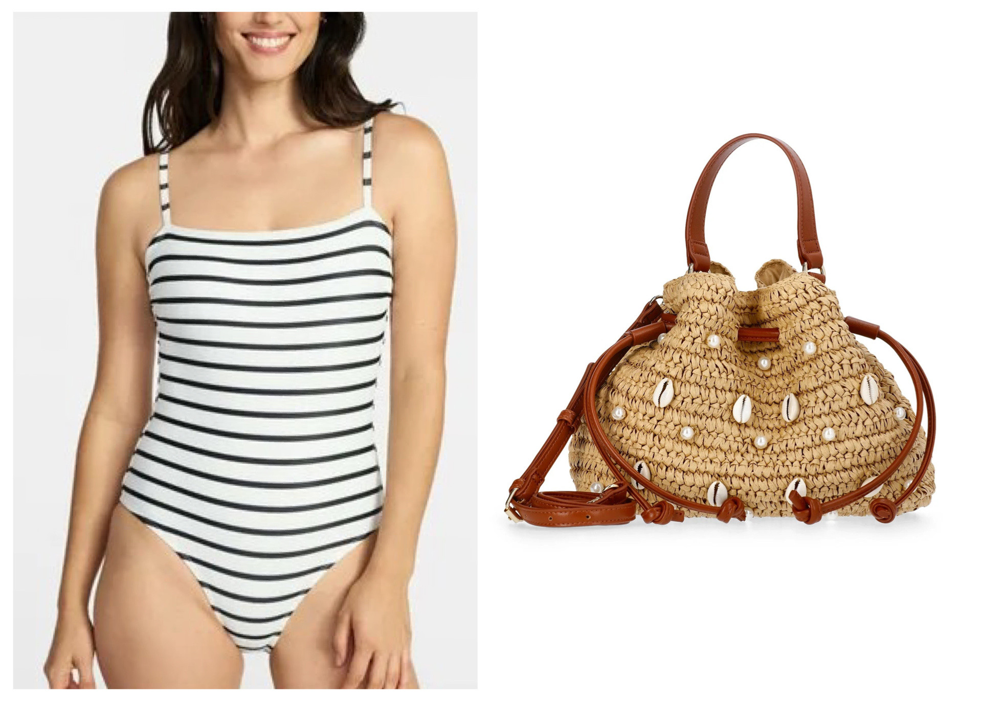 Walmart new arrivals! Black and white striped swimsuit 

#LTKFindsUnder50