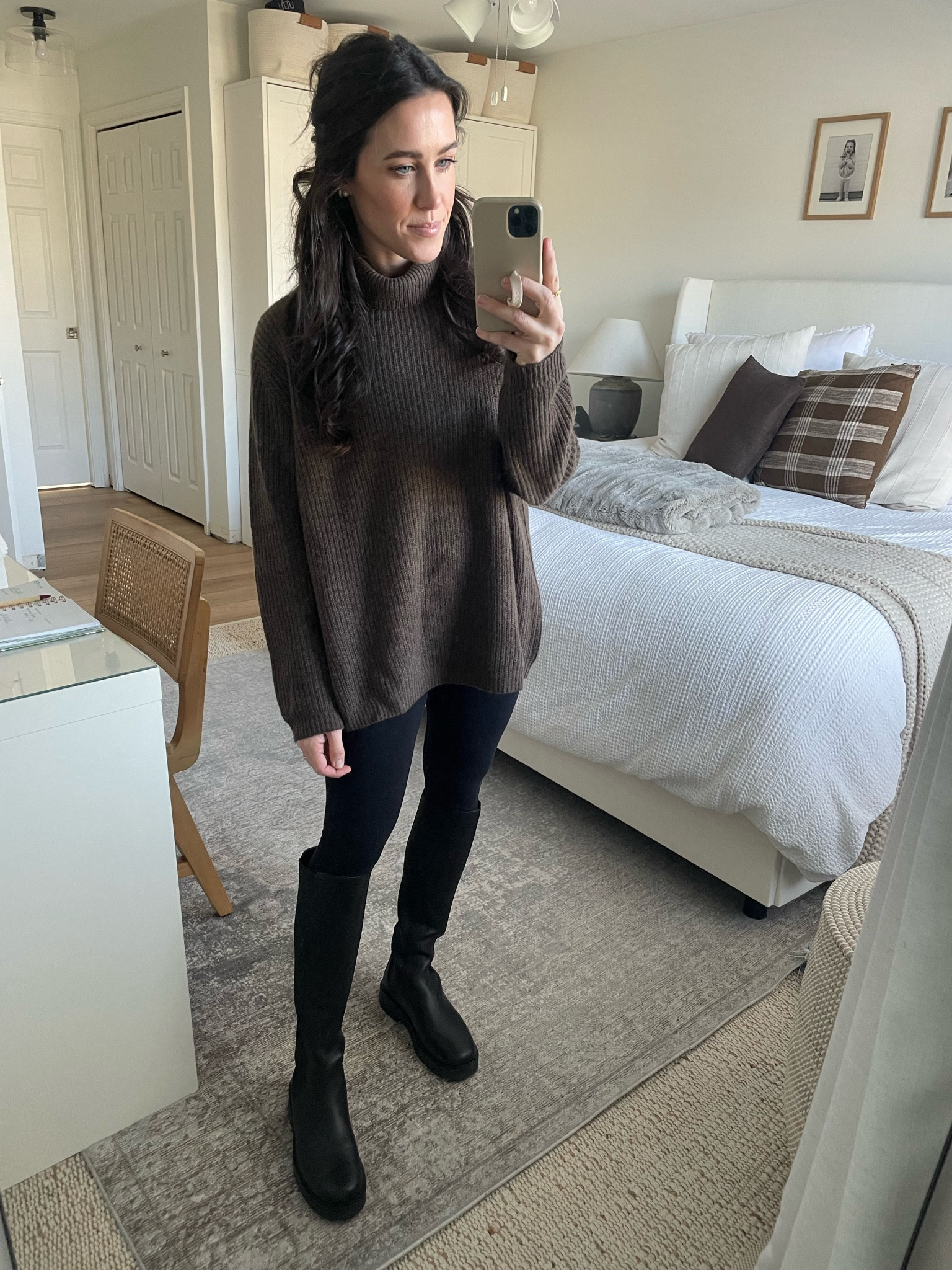 1.3.24
Quince cashmere small
Lululemon leggings 4
Staud boots 39