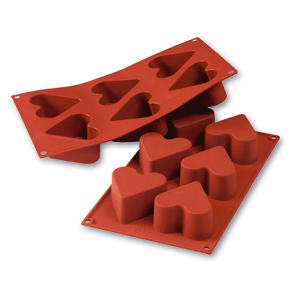 Silikomart Silicone Bakeware Heart 4.4 Oz, 2.56" Dia x 1.57" High, 6 Cavities | Target