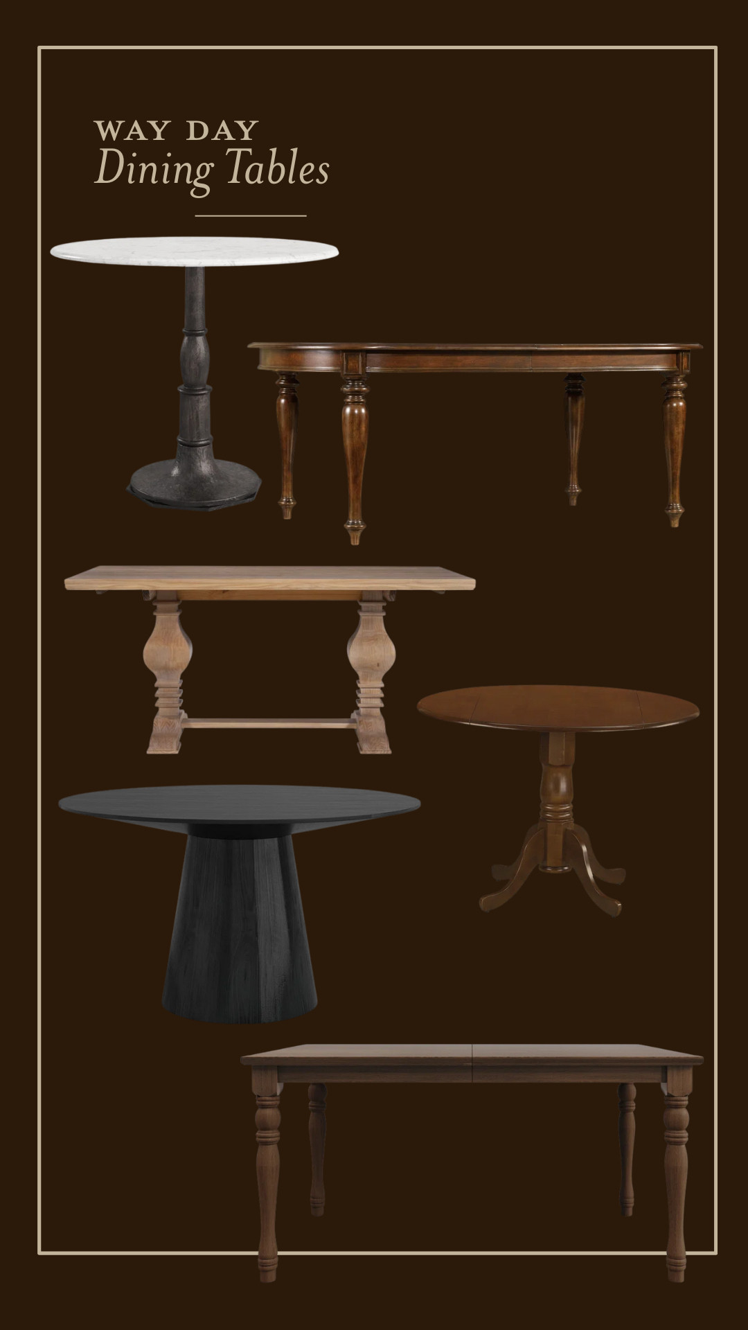 CLJ-Approved Dining Tables on Sale for Way Day! 

 #LTKHome #LTKSaleAlert
