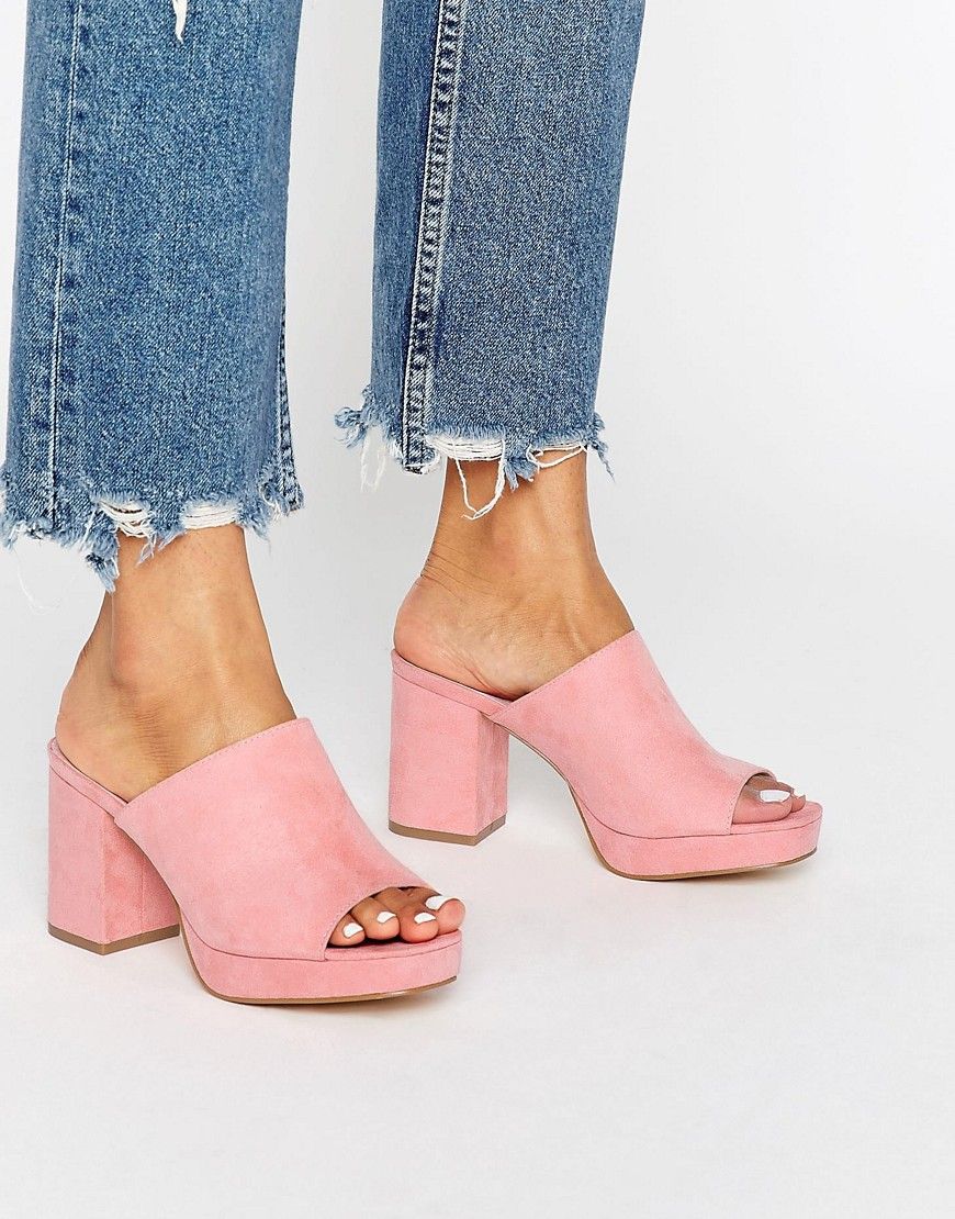 Truffle Platform Mule - Pink | ASOS US