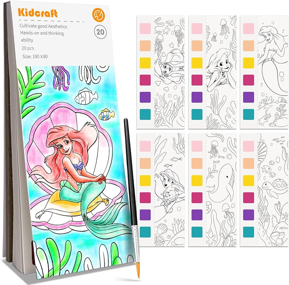 Paint with Water Coloring Books for Kids, Pocket Mess Free Watercolor Painting Kit, Water Color P... | Amazon (US)