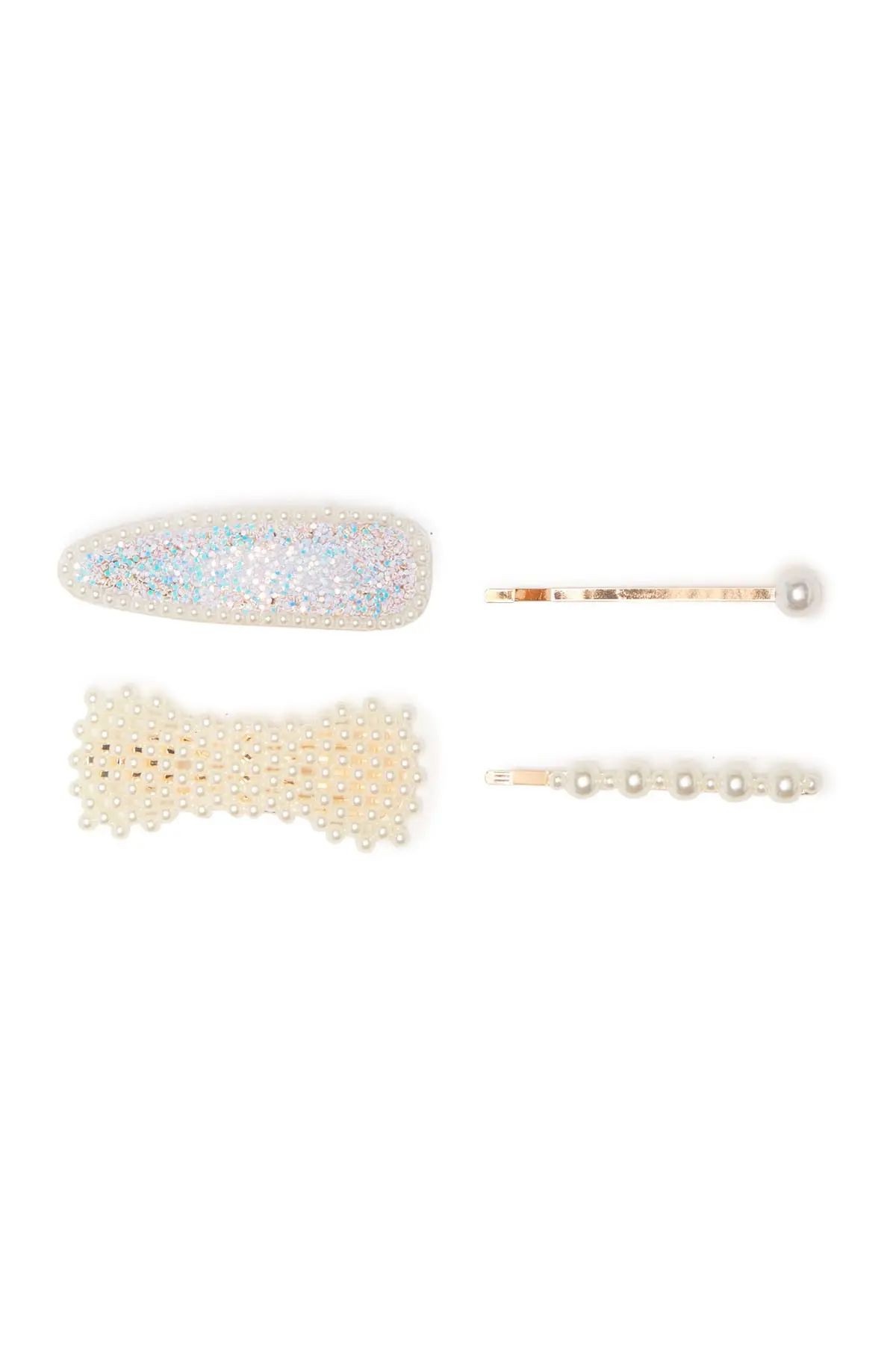 CAPELLI OF NEW YORK | Pearlescent Clip & Bobby Pin 4-Piece Set | Nordstrom Rack | Nordstrom Rack