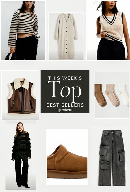𝒯𝒽𝒾𝓈 𝓅𝒶𝓈𝓉 𝓌𝑒𝑒𝓀’𝓈 𝓉𝑜𝓅 𝒷𝑒𝓈𝓉 𝓈𝑒𝓁𝓁𝑒𝓇𝓈 ♥️
Ugg Slippers -on sale 
Sweater Dress
Vest
Chiffon Top
Ugg Sicks —Target Find
Cargo Jeans 


#LTKstyletip #LTKfindsunder100 #LTKSeasonal