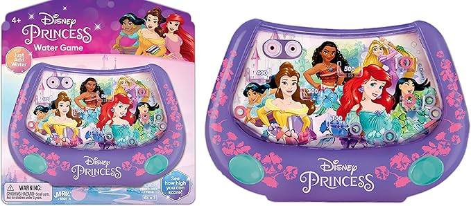JA-RU Disney Princess Classic Handheld Water Game (1 Unit) Classic Girls Water Ring Arcade Toy Ju... | Amazon (US)