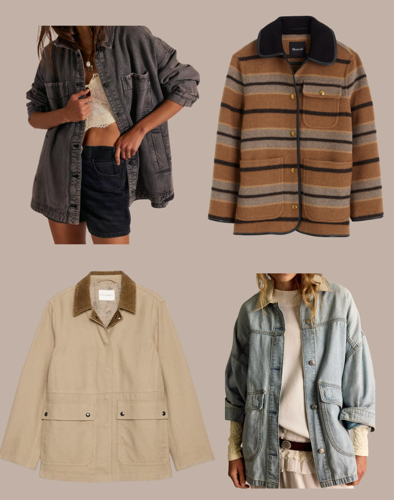 just some coats I love...

fall jacket, winter outfit, fall outfit inspo, barn jacket, stripes, denim jacket, field jacket, madewell, free people, banana republic  

 

#LTKGiftGuide #LTKSeasonal #LTKStyleTip