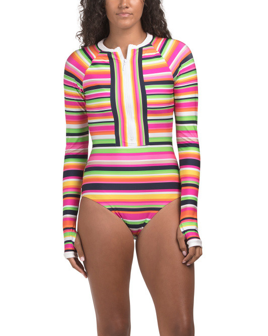 Stripe One-piece Paddlesuit | TJ Maxx