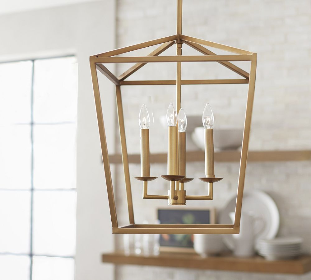 Remington Iron Lantern Pendant | Pottery Barn (US)