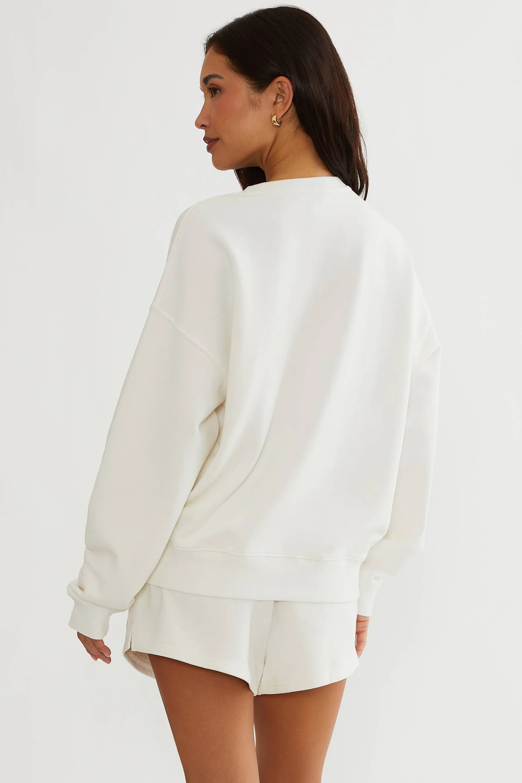 Anthropologie X Beach Riot Devyn Sweatshirt Ma Cherie White | White Sweatshirt Cherry Graphic | B... | Beach Riot