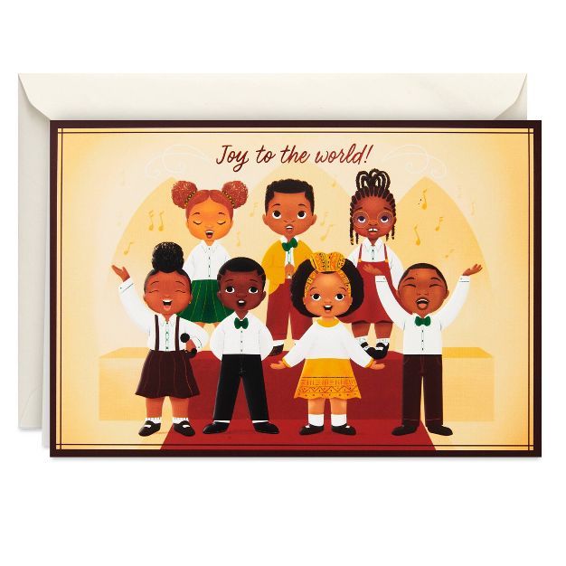 Hallmark 10ct 'Joy to the World' Children's Chorus Boxed Holiday Greeting Card Pack | Target