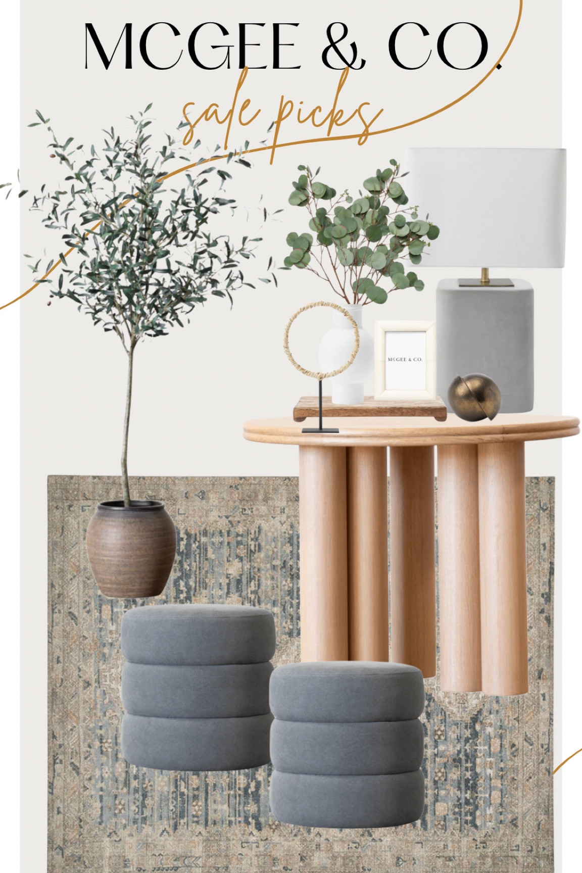 Need inspiration for your entryway? Style it with McGee & Co. sale items! This is the entry table of my dreams and the rug & ottoman work so well with it! This would work great in a corner or at the base of a staircase  

#LTKhome #LTKstyletip #LTKsalealert