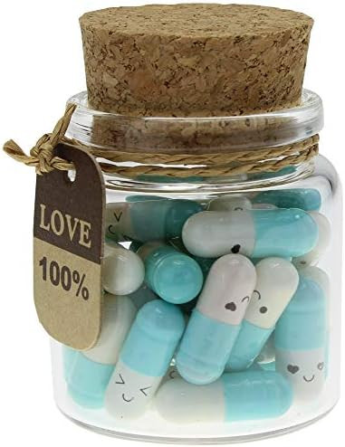 Capsule Letters Message in a Bottle (Light Blue 25pc) | Amazon (US)