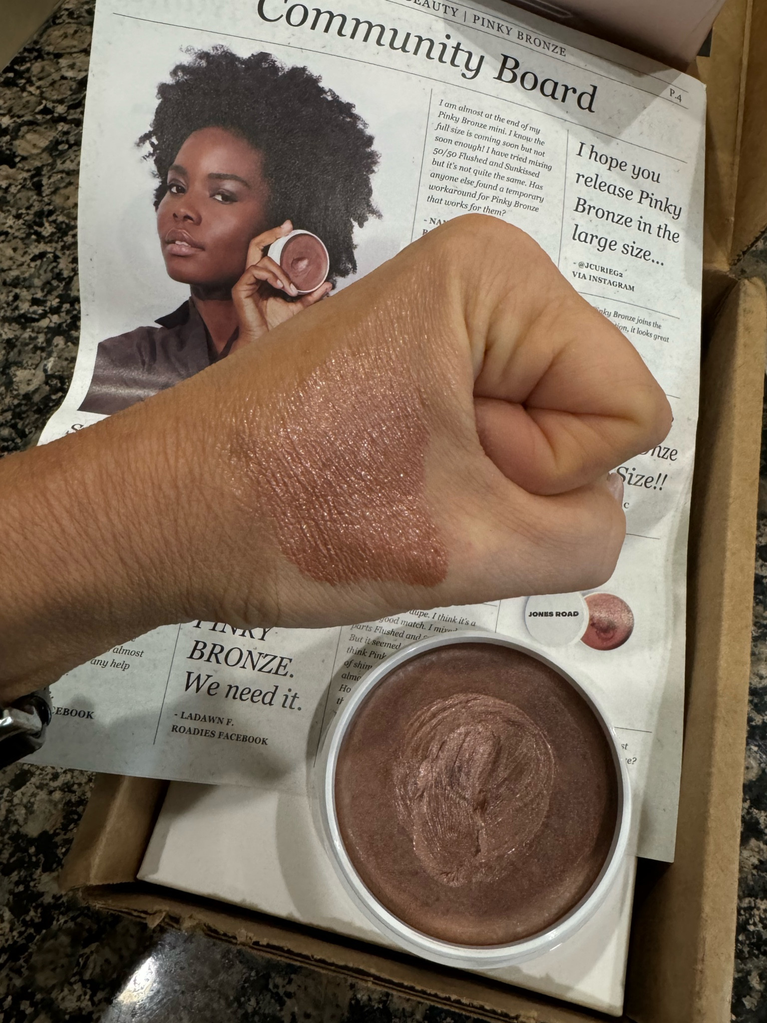 Loving this pink bronze now made in the big size . 

#LTKBeauty #LTKOver40 #LTKStyleTip